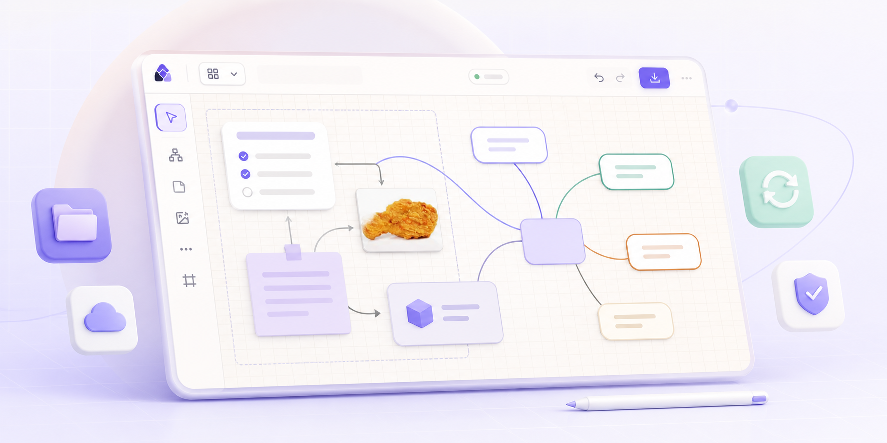 DDZIP Canvas AI 생성 콘셉트 이미지